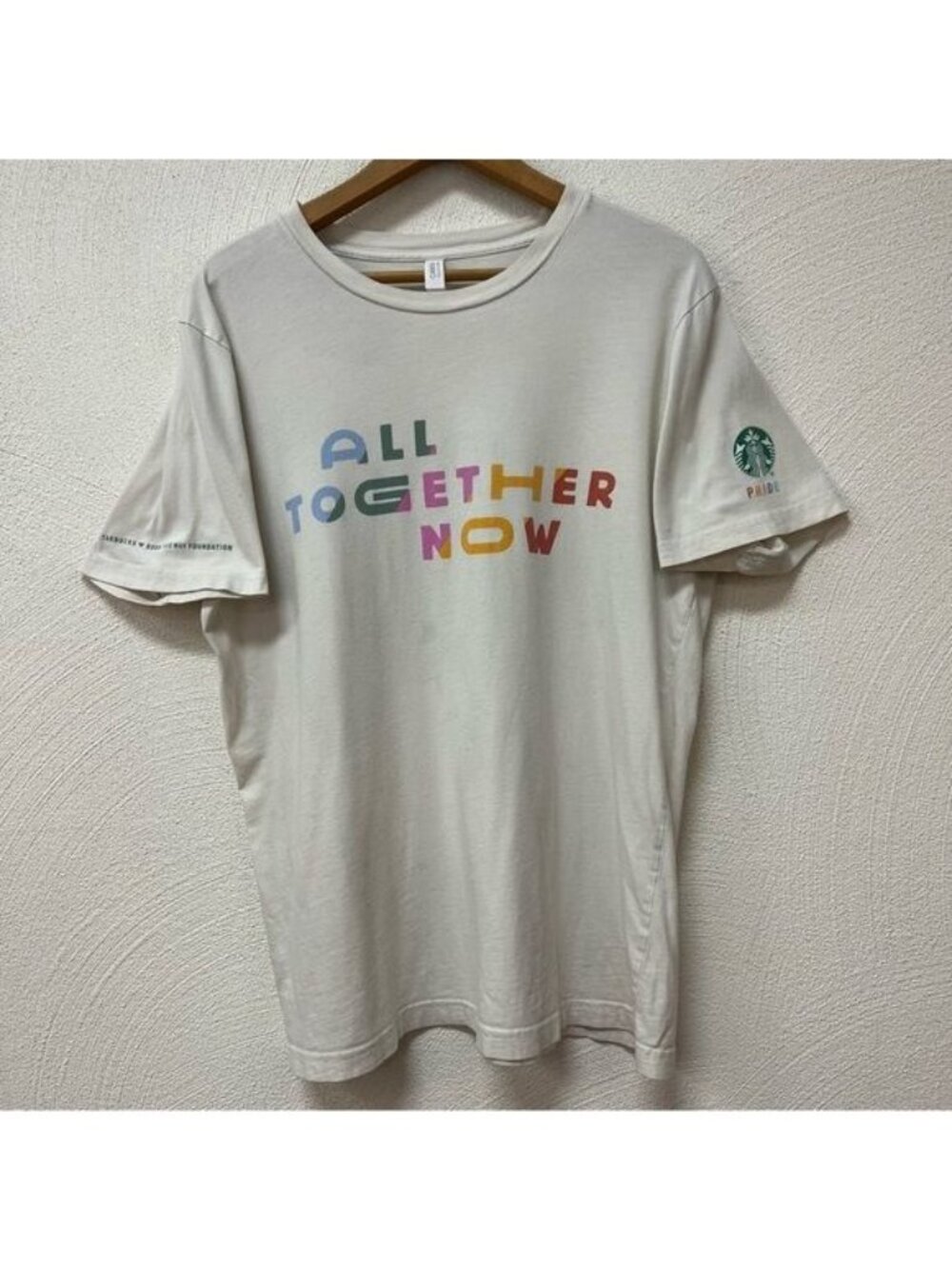 Starbucks Lady Gaga Pride T-shirt Born This Way Sz L